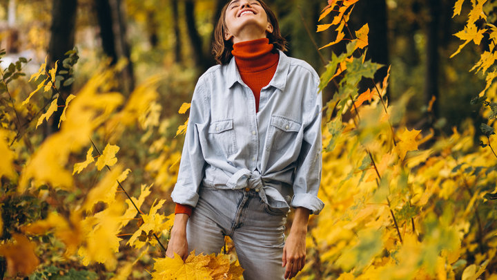 Фотосессия в листве