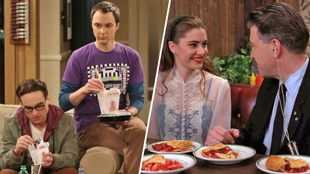 Кадры из сериалов «Теория большого взрыва», «Твин Пикс».