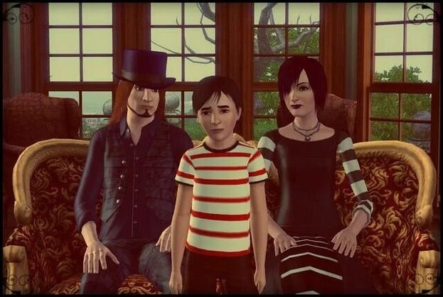 Семья Гот из The Sims 3.