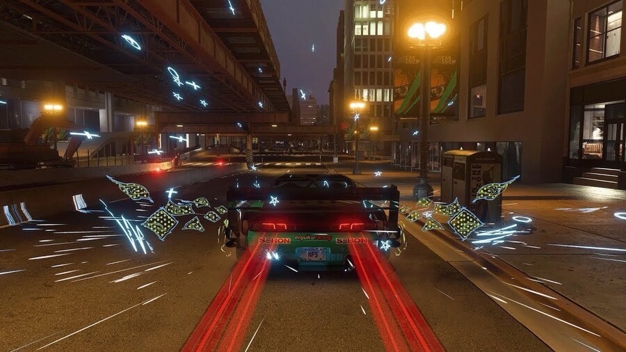 Вид от третьего лица в Need for Speed.