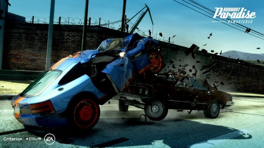 Эффектные столкновения в Burnout Paradise.