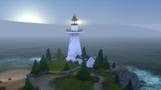 Маяк в Бриндлтон-Бей на острове Деграсс.