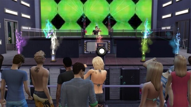 Музыкальный фестиваль в The Sims 4.