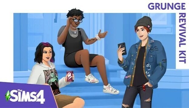 Набор Возрождение гранжа для The Sims 4.