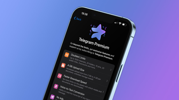Telegram Premium на iPhone.
