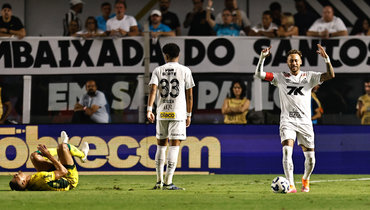 «Сантос» сыграл вничью с «Мирассолом», Неймар забил гол и привез пенальти