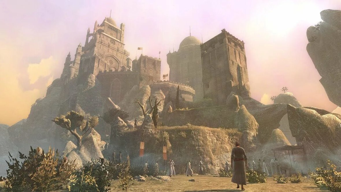 Замок Масиаф из Assassin's Creed.