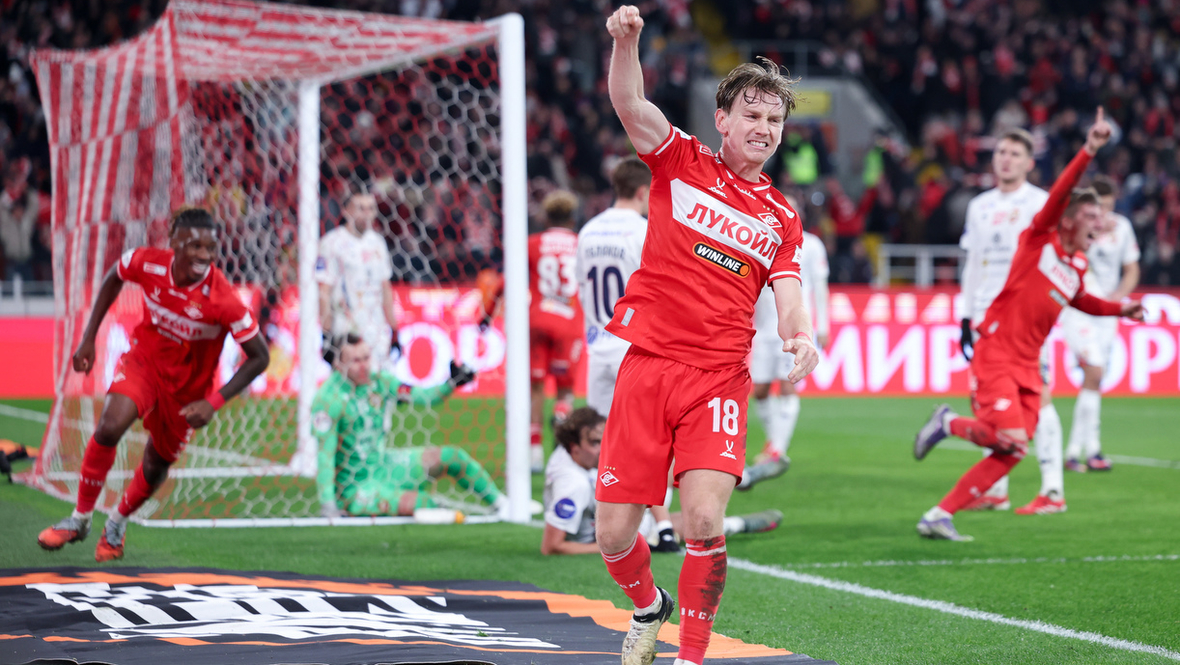 Кошмары для ЦСКА и первый российский гол «Спартака»: кадры дерби