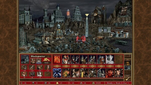 Окно города в Heroes of Might & Magic III (Герои 3).