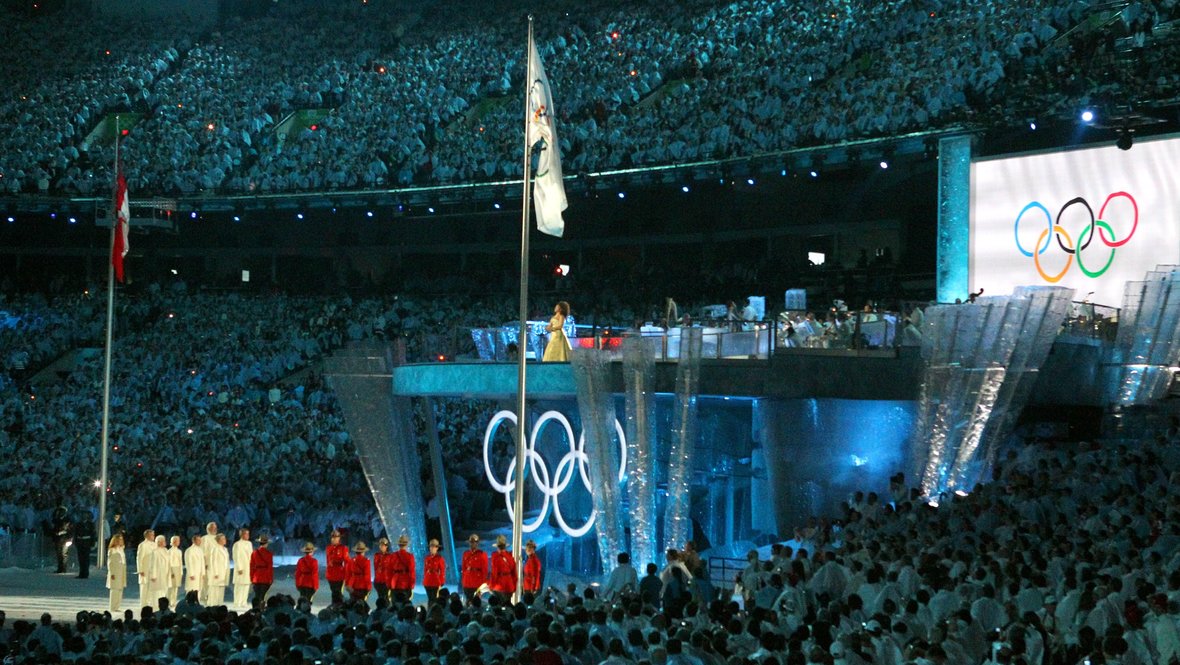 Церемония открытия Олимпийских игр-2010 в Ванкувере.