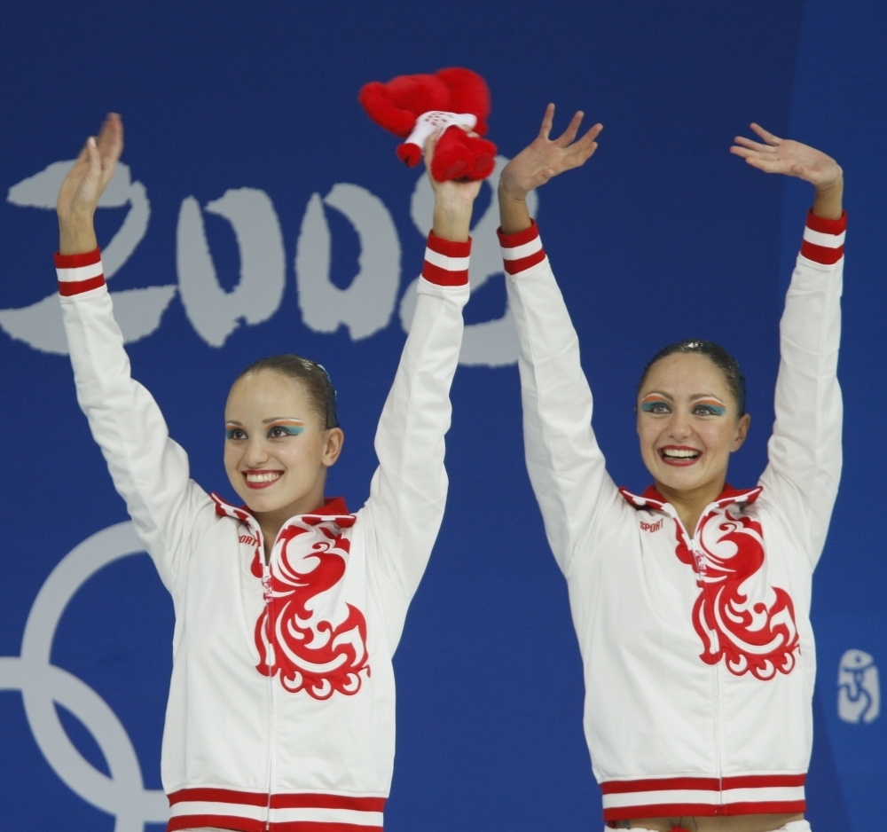 20 августа 2008 года. Пекин. Анастасия Ермакова и Анастасия Давыдова.