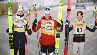 Йоханнес Клебо, Мартин Левстрем Нюнгет, Мика Фермойлен.