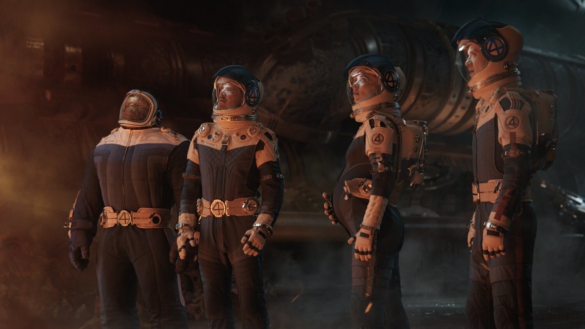 Кадр из фильма «Фантастическая четверка: Первые шаги», реж. Мэтт Шекман, Marvel Studios, New Zealand Film Commission, 20th Century Studios