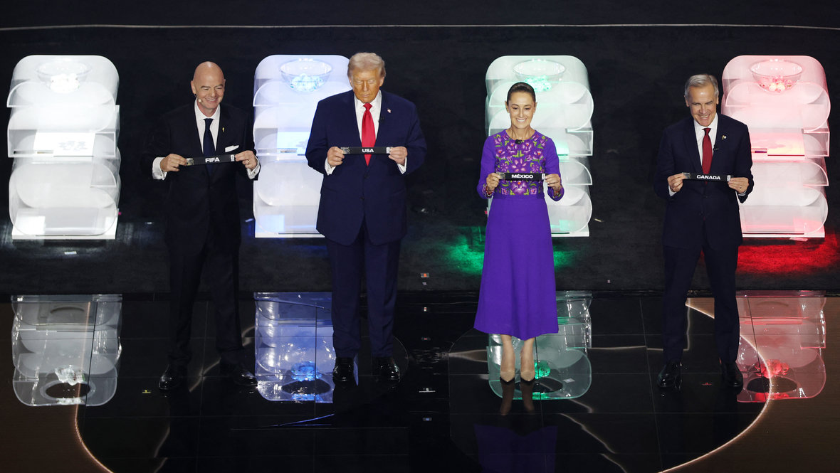 Джанни Инфантино, Дональд Трамп, Клаудия Шейнбаум, Марк Карни.