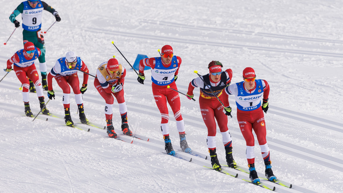 Сергей Ардашев, Савелий Коростелев, Артем Мальцев и Александр Большунов.