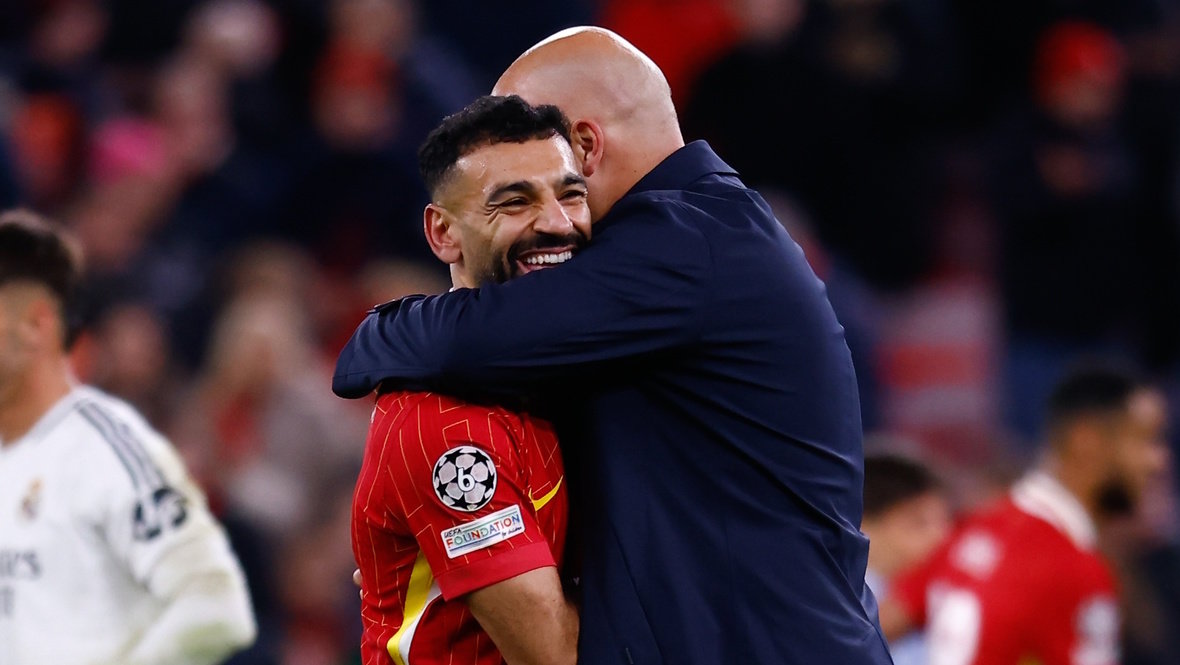 Мохамед Салах и Арне Слот.