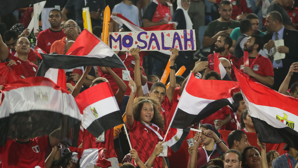 Болельщики сборной Египта.