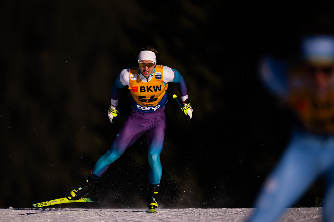 Савелий Коростелев на этапе Кубка мира в Давосе.