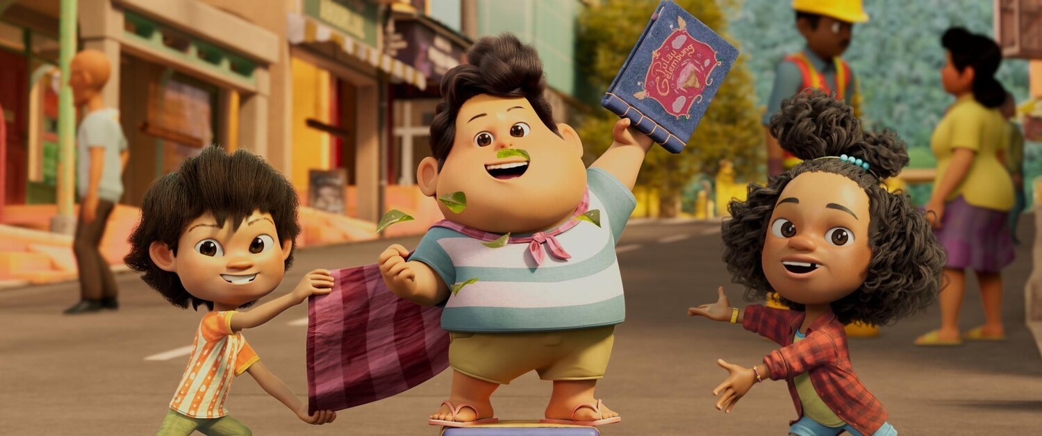 Кадр из мультфильма «Джамбо и маленькое привидение», реж. Райан Андрианди, Visinema Pictures, Anami Films, Visinema Studios