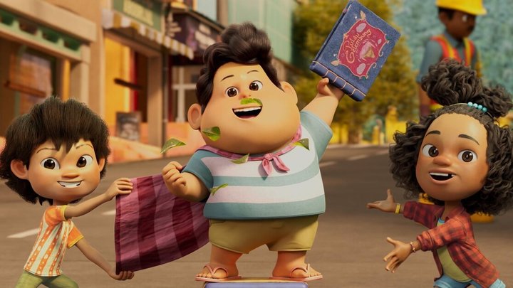 Кадр из мультфильма «Джамбо и маленькое привидение», реж. Райан Андрианди, Visinema Pictures, Anami Films, Visinema Studios