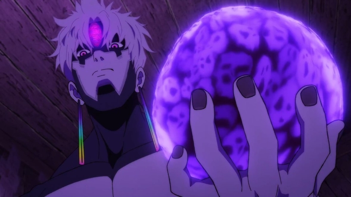 Кадр из аниме «Дандадан», реж. Ямасиро Фуга, Гонгора Абель, Science SARU