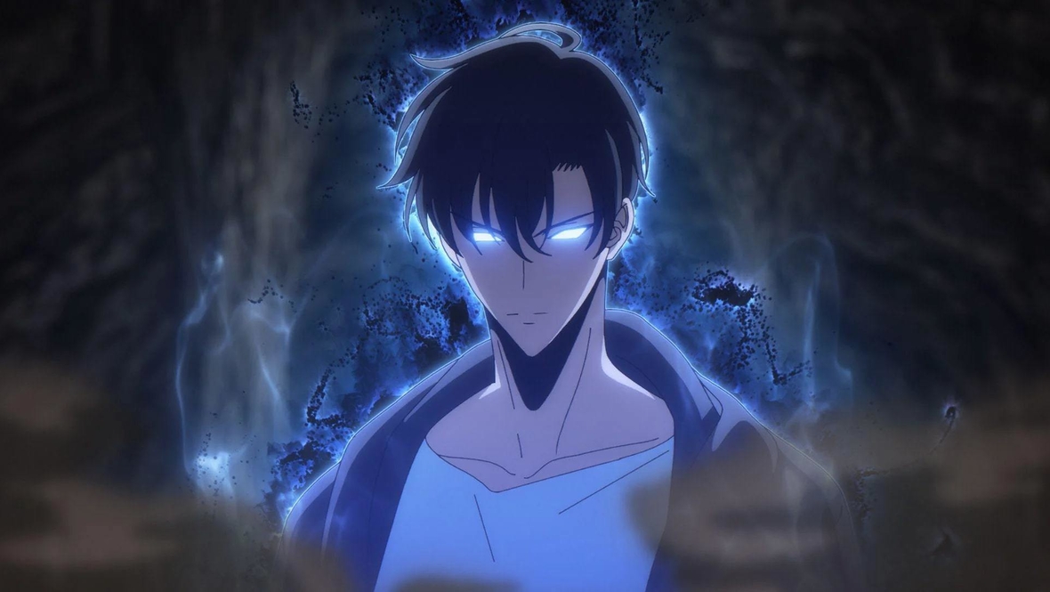 Кадр из аниме «Поднятие уровня в одиночку», реж. Накадзю Сюнсукэ, A-1 Pictures