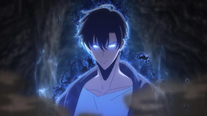 Кадр из аниме «Поднятие уровня в одиночку», реж. Накадзю Сюнсукэ, A-1 Pictures