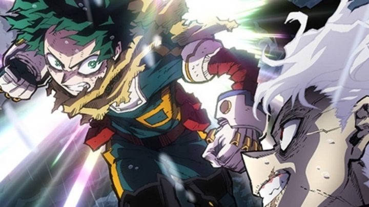 Кадр из аниме «Моя геройская академия», реж. Нагасаки Кэндзи, Накаяма Наоми, Bones