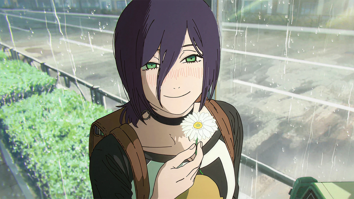 Кадр из аниме «Человек-бензопила. Фильм: История Резе», реж. Есихара Тацуя, MAPPA