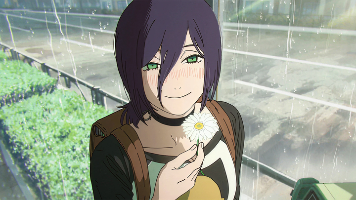 Кадр из аниме «Человек-бензопила. Фильм: История Резе», реж. Есихара Тацуя, MAPPA