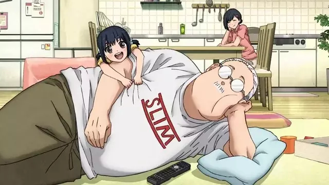 Кадр из аниме «Дни Сакамото», реж. Масаки Ватанабэ, TMS Entertainment