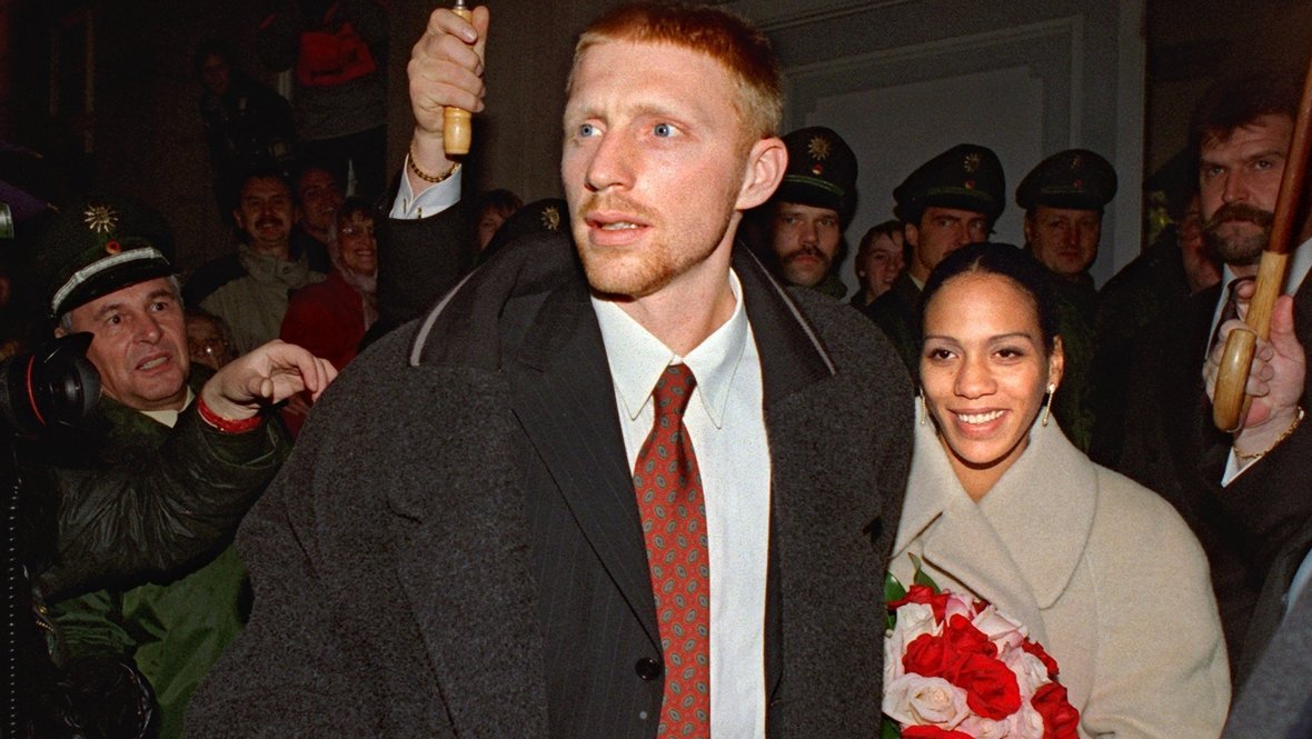 Борис Беккер и Барбара Фелтус.