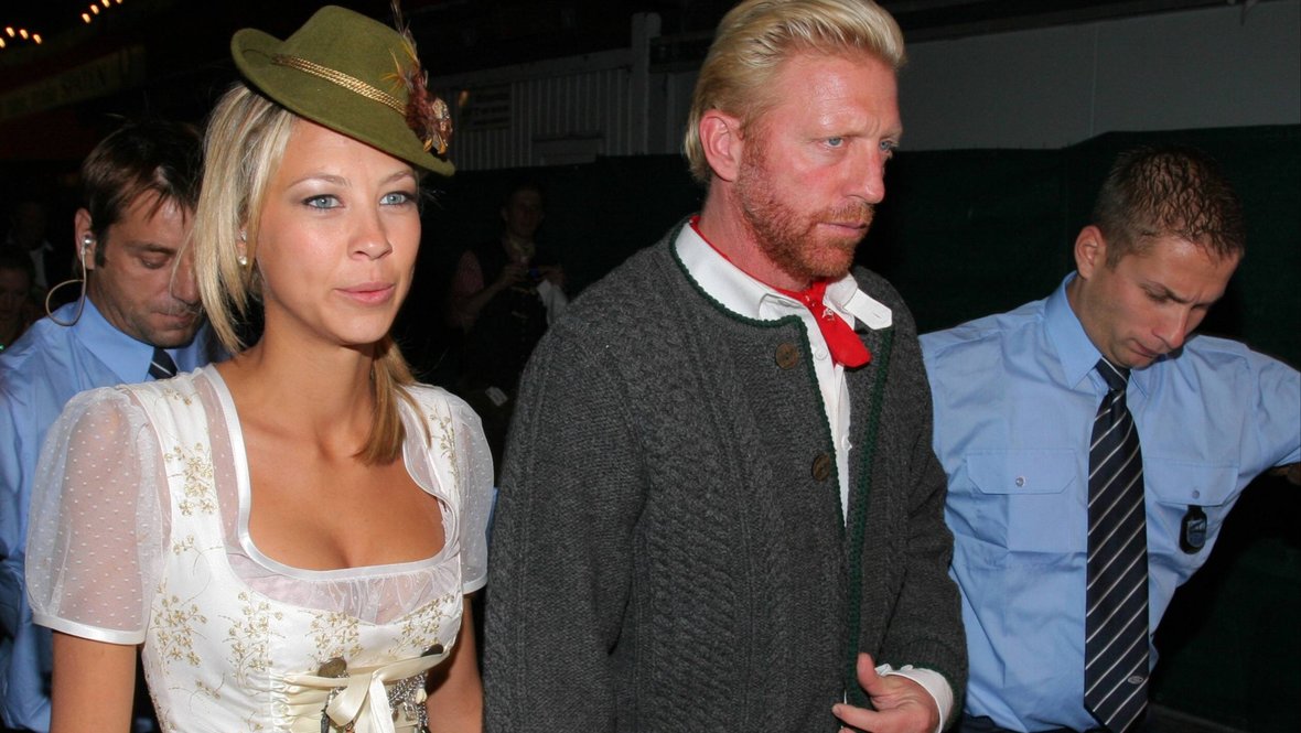 Борис Беккер и Алессандра Мейер-Вольден.