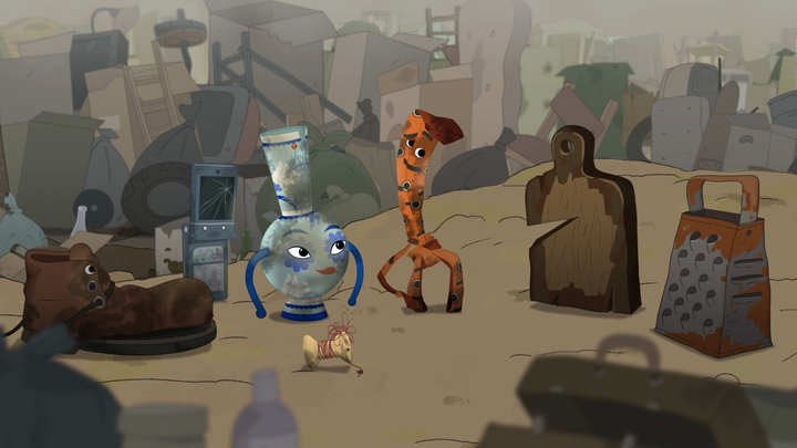 Кадр из мультфильма «На выброс», реж. Константин Бронзит, Метрафильмс, Lakeside Animation