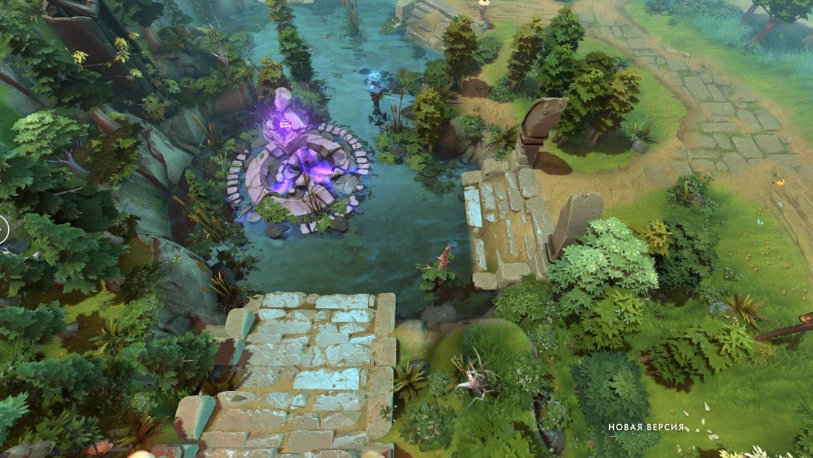 Новое положение руны мудрости в Dota 2.