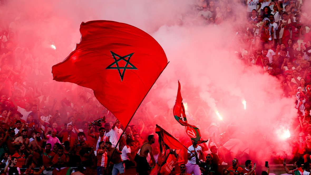 Фанаты сборной Марокко.