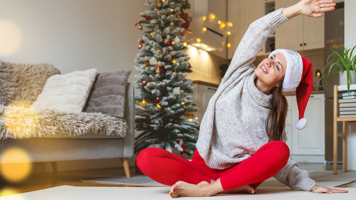 Новогоднее занятие спортом