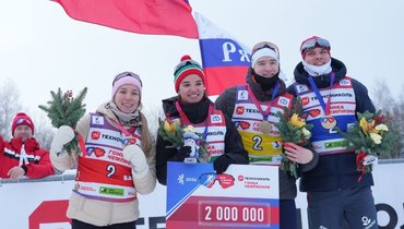 Триумф в день рождения Степановой: ее команда выиграла эстафету на «Гонке чемпионов»