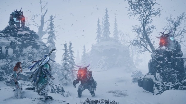 Зимняя атмосфера Horizon Zero Dawn: The Frozen Wilds.