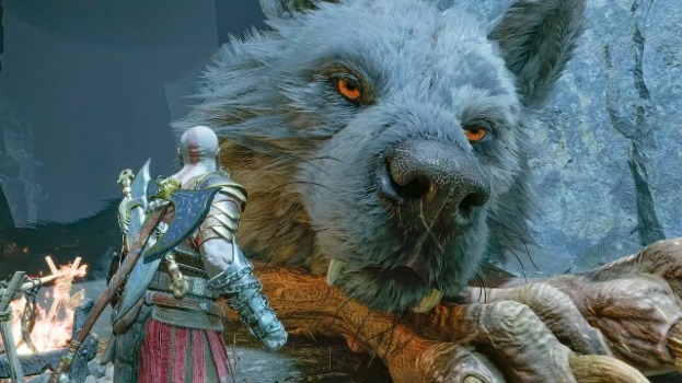 Фенрир God of War: Ragnarok.