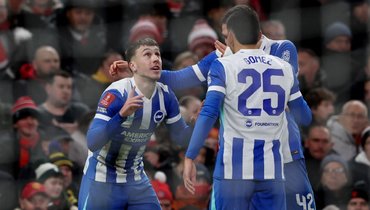 «Манчестер Юнайтед» уступил «Брайтону» и вылетел из Кубка Англии