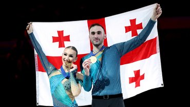 Грузинские фигуристы стали чемпионами Европы в парах. Победная речь звучала по-русски