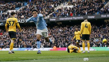«Манчестер Сити» обыграл «Вулверхэмптон», Семеньо забил третий гол в четырех матчах