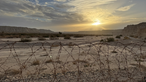 Граница между Израилем и Иорданией.