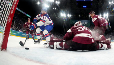 Латвия — США: хоккейный турнир Олимпиады-2026 — видеообзор