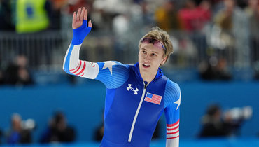 Два олимпийских рекорда за три дня! Американский конькобежец Джордан Штольц вновь стал лучшим