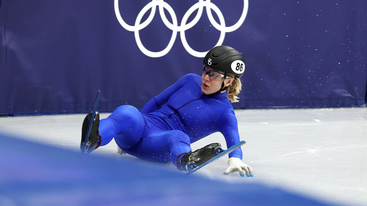 Шорт-трекистка Крылова упала в полуфинале и не смогла побороться за медали. Россиянка — девятая