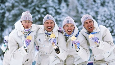 Франция со штрафным кругом выиграла эстафету на Олимпиаде. Жаклен вытащил команду на первое место