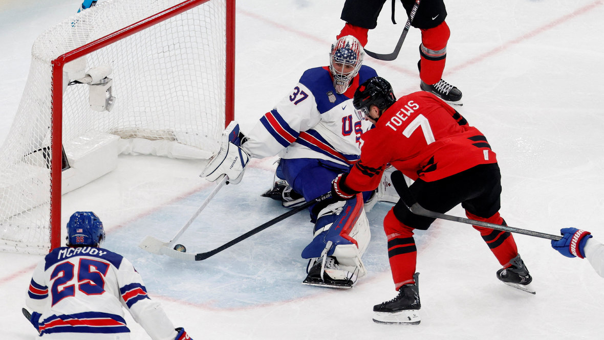 Хоккей финал Олимпиада 2026 Канада — США — 1:2 ОТ: Коннор Хеллибак отбил 41 бросок — почему голкипер должен был получить приз MVP Игр