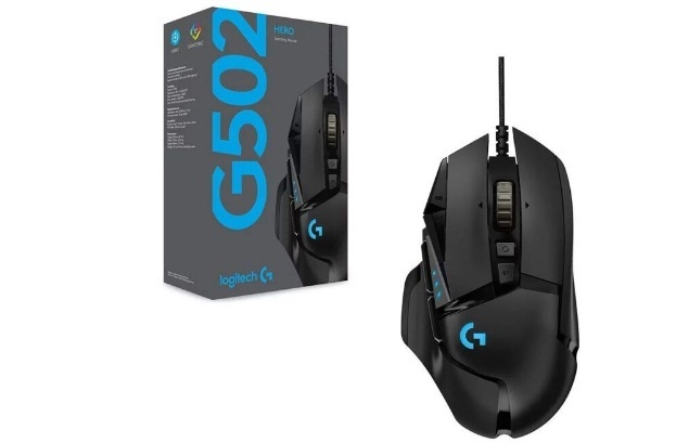 Logitech G502 HERO Black.